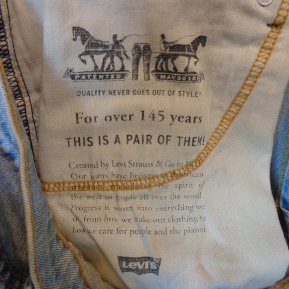 GREAT VINTAGE Levis 505 34x29 Straight Leg Light Wash 1992 ORANGE TAB USA - Picture 6 of 8